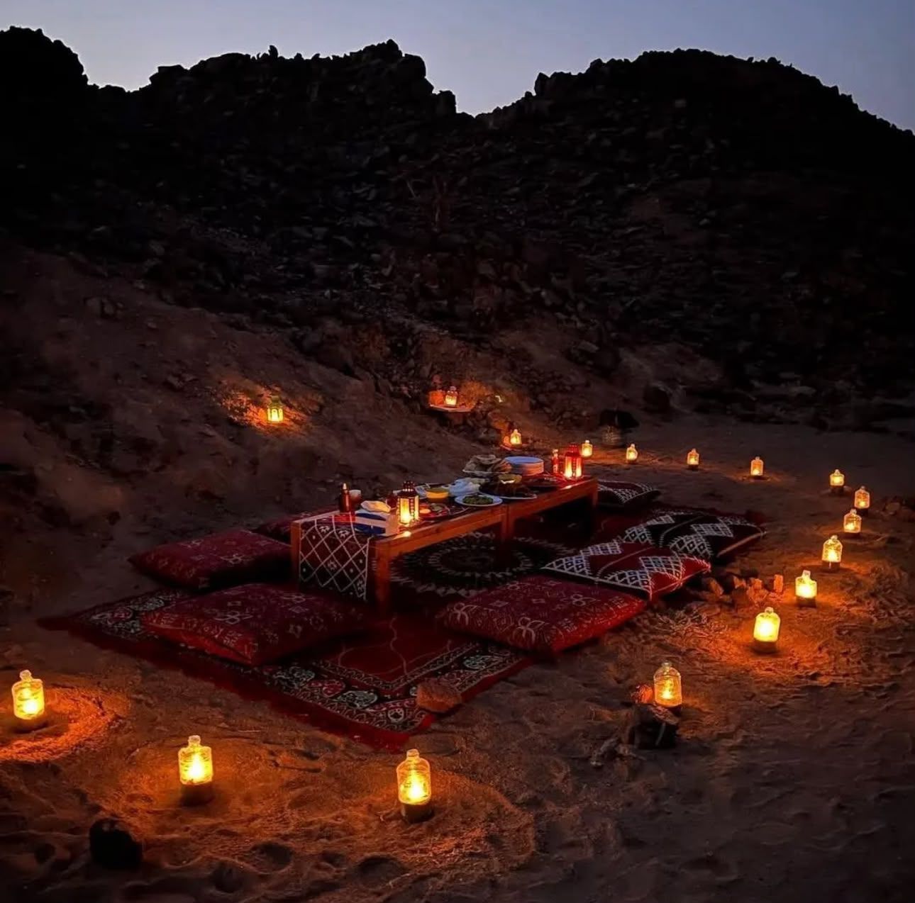 Bedouin dinner in the desert