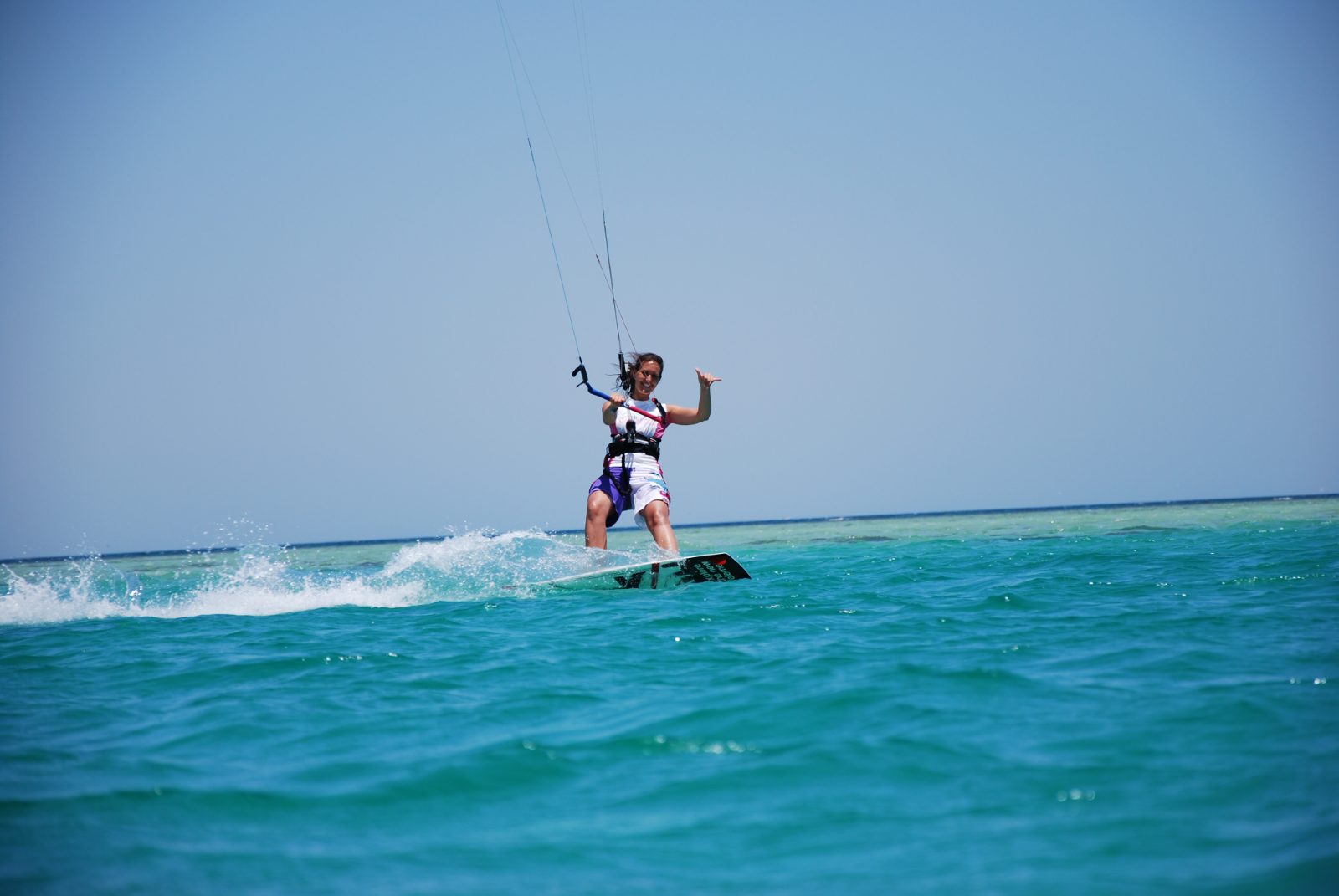 Kitesurfing on the Red Sea